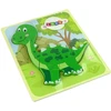 Lean Toys Medinė dėlionė dinozauras žalias