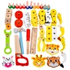 Lean Toys Medinis gyvūnų surinkimo rinkinys lagamine
