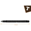 Bigstren Multifunctional pen - juodas 9-in-1 Bigstreen