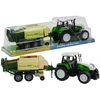 Lean Toys Didelis traktorius su priekaba Žemės ūkio mašina 65 cm