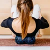 Duoball dvigubas masažo kamuolys 12cm, juodos ir mėlynos spalvos, EPP medžiaga, REBEL ACTIVE