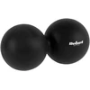 Duoball dvigubas masažo kamuolys 6.2 cm, juodos spalvos, silikoninė medžiaga, REBEL ACTIVE