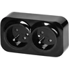 Orno Dvigubas „ToDo“ lizdas 2x2P+Z, 16A/230VAC, IP20, juodas