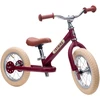 Dviratis-trybike - 2 plieniniai ratai - vintažinės raudonos spalvos (30TBS-2-Raudonas-VIN)