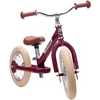 Dviratis-trybike - 2 plieniniai ratai - vintažinės raudonos spalvos (30TBS-2-Raudonas-VIN)