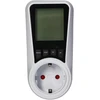 Orno Dwutaryfowy Dviejų tarifų vatmetras, energijos skaičiuoklė su LCD ekranu, 2 atskiri tarifai, vidinė baterija, 16A 230V, „Schuko“ versija