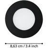 „Eglo“ – 3 „Fueva-Z“ įleidžiamų šviestuvų rinkinys Ø8,5 – išmaniosios reguliuojamos baltos spalvos – „Zigbee“ ir „Bluetooth“