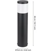 EGLO - Basalgo-Z lauko toršeras, juodas H45 - išmanusis RGB + reguliuojamo baltumo LED su Zigbee ir Bluetooth