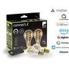 EGLO CONNECT-Z E27 LED A60 Amber – 2 išmaniųjų spiralinių lempučių su nuotolinio valdymo pultu, „ZigBee“, „Matter Thread“