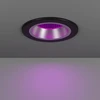 EGLO CONNECT-Z YEBRA-Z išmanusis įleidžiamas prožektorius – juodas ir sidabrinis, RGB + reguliuojamo baltumo, suderinamas su „Zigbee“, „Matter“ ir „Thread“
