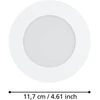 EGLO - „Fueva-Z“ išmanusis įleidžiamas šviestuvas, baltas Ø12 - „Zigbee“ ir „Bluetooth“