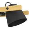 „Eglo“ – „Hornwood-Z“ išmanusis pakabinamas šviestuvas – natūralios medienos ir juodos spalvos – RGB + reguliuojamos baltos spalvos – 78 cm – „Zigbee“ ir „Bluetooth“