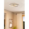 „Eglo“ – „Lomaltas-Z“ išmanusis lubinis šviestuvas – juodas ir ąžuolinis – 35 x 58 cm – reguliuojamo baltumo – „Zigbee“ ir „Bluetooth“
