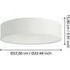 „Eglo“ – „Romao-Z“ išmanusis lubinis šviestuvas – Ø57 cm – RGB + balta spalva – „Zigbee“ ir „Bluetooth“