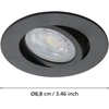 „Eglo“ – „Saliceto-Z“ išmanusis įleidžiamas šviestuvas Ø 8,8 cm – juodas, RGB + reguliuojamo baltumo, „Zigbee“ ir „Bluetooth“