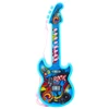 Lean Toys Vaikiška mėlyna elektrinė gitara su melodijomis ir solmizacijos klavišais, 29x10.5x2 cm