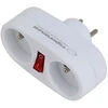Esperanza ELK306W Electrical splitter 2 GN. Baltas