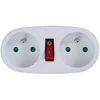 Esperanza ELK306W Electrical splitter 2 GN. Baltas