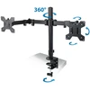 Monitorių Laikiklis - Esperanza ERW018 Dviem Monitoriams 10-27" Iki 8kg