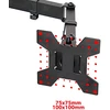 Monitorių Laikiklis - Esperanza ERW018 Dviem Monitoriams 10-27" Iki 8kg