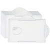 Lean Plastikinis horizontalus ID kortelių dėklas, 10x7 cm