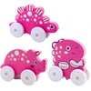 Lean Toys Spalvingi dinozaurai su ratukais