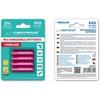 EZA102R Esperanza įkraunamos Ni-MH AAA 1000mAh baterijos, 4 vnt. raudonos