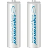 EZA103W Esperanza įkraunamos Ni-MH AA 2000 mAh baterijos, 2 vnt. baltos