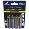 EZB103 Esperanza baterie alkaliczne aa 8szt blister