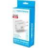 EZC104W Esperanza 20W USB-C PD sieninis įkroviklis, baltas