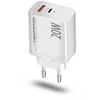 Esperanza EZC105W mains charger 20W Baltas