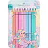 Faber-Castell Blizgančios didelės pastelinės spalvos skardinės – 10 vnt. (210910)