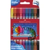 Flomasteriai Faber-Castell, 20 spalvų, dvipusiai, blizgučiai
