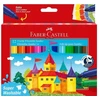 Faber-Castell - Flomasteriai Jumbo - 12 vnt., labai lengvai nuplaunami (154311)
