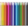 Faber-Castell - Flomasteris vienaragis 18+6 + lipdukai (554221)