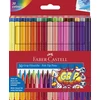 Faber-Castell - Pluoštinių rašiklių rinkinys su Grip spalvotais žymekliais, 30 vnt. (155335)