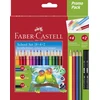Faber-Castell trikampiai pieštukai, reklaminis rinkinys, 18 vnt. + 4 vnt. + 2 vnt. (201597)