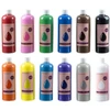 Plakatų dažai - 12 vnt. rinkinys po 500 ml Maaleo 26340