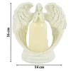 Figurka Figūrėlė Dekoratyvinė figūrėlė, žvakidė, žvakės ornamentas, angelas, angelo formos, kalėdinis sodas, 16 cm