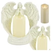 Figurka Figūrėlė Dekoratyvinė figūrėlė, žvakidė, žvakės ornamentas, angelas, angelo formos, kalėdinis sodas, 21 cm