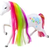 Lean Toys Pasakų arkliukas su vaivorykštės spalvų karčiais