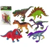 Figurki Žaislų rinkinys Dinozaurai Lean Toys, 6 vnt., su medžiu ir kiaušiniu