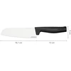 Fiskars - kietaašmenis Santoku peilis 16 cm