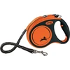 Flexi Xtreme pavadėlis M, 5 m ilgio, juodas/oranžinis, maks. 35 kg
