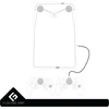 „Floating Grip“ 0,5M LED USB-C laidas (mėlynas)