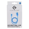 „Floating Grip“ 0,5M LED USB-C laidas (mėlynas)