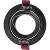 Orno FONDI RC dekoratyvinis prožektoriaus rėmelis, MR16/GU10, maks. 50 W, apvalus, fiksuotas, aliuminis, juodas