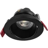 Orno FONDI RC dekoratyvinis prožektoriaus rėmelis, MR16/GU10, maks. 50 W, apvalus, fiksuotas, aliuminis, juodas