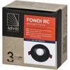 Orno FONDI RC dekoratyvinis prožektoriaus rėmelis, MR16/GU10, maks. 50 W, apvalus, fiksuotas, aliuminis, juodas