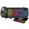 Freaks And Geeks - 4 in 1 Pack QWERTZ Keyboard+Mouse+Mousepad+Headset (RGB)
